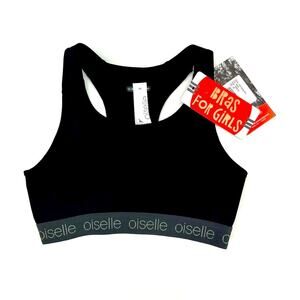 Oiselle Get Sporty Bra in black Size XS
